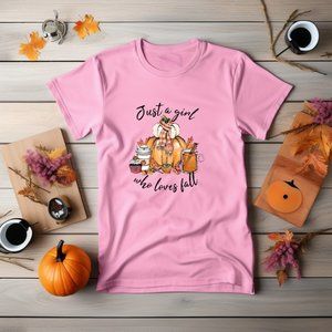 Just a girl who loves fall- T-shirt| Crewneck| longsleeve | fall| Fall lover|
